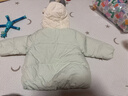 巴拉巴拉兒童羽絨服寶寶男童女童童裝加厚保暖萌趣戶(hù)外防風(fēng)冬季潮 粉綠A41418-白鴨絨 90 （充絨量68g） 曬單實(shí)拍圖