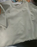 班尼路（Baleno）S&K紋理提花短袖t恤男夏季美式重磅寬松半袖衣服潮牌潮流青年體恤 白色 XL 碼  130斤至150斤可穿 曬單實(shí)拍圖