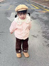 G.DUCKKIDS童裝兒童輕薄羽絨服內膽秋冬季女寶寶衣服加厚保暖嬰幼童洋氣外套 嬰兒粉色 90 （建議寶寶10-12公斤 24-36 曬單實(shí)拍圖