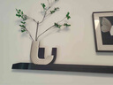 宜巢客廳裝飾畫(huà)黑白現代抽象簡(jiǎn)約沙發(fā)掛畫(huà)高級組合餐廳背景墻玄關(guān)壁畫(huà) A款-花開(kāi)富貴 精雕85*30+40*40畫(huà)2副 晶瓷畫(huà)/直角+（隨機）綠植 曬單實(shí)拍圖
