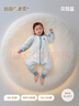 貝肽斯嬰兒睡袋胎脂皮恒溫兒童分腿睡袋嬰幼兒防踢被秋冬中厚 貝羽藍(lán)M 曬單實(shí)拍圖