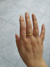 中國黃金（CHINA GOLD）足金三生三世素圈戒指女款黃金素圈三件套指環(huán)節日生日禮物送女友 17號  三件套【光面+磨砂+光面】 1g 曬單實(shí)拍圖