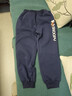 史努比（SNOOPY）童裝兒童褲子男童冬季加絨衛褲羊胎絨長(cháng)褲 藏青/太空字母努比 140 曬單實(shí)拍圖
