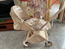TianRui嬰兒推車(chē)高景觀(guān)雙向可坐可躺可折疊輕便攜帶四輪萬(wàn)向可換向嬰兒車(chē) 定制版-卡布奇諾 7英寸寬輪提升40% 曬單實(shí)拍圖