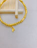 中國黃金（CHINA GOLD）黃金手鏈女士足金竹節高升手串手鏈生日禮物送女友老婆 足金節節高升手串金重約2.2g 曬單實(shí)拍圖