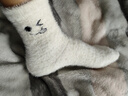接運貓秋冬季襪子女中筒襪加絨加厚保暖毛圈襪可愛(ài)毛茸茸地板襪ins潮襪 [毛毛襪組合款]5款各1雙] 5雙 曬單實(shí)拍圖