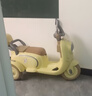 HIMEILI兒童電動(dòng)摩托車(chē)可坐雙人遙控三輪車(chē)1-6歲男女孩寶寶可駕駛玩具車(chē) 黃色雙驅+12V9A+軟座+遙控 曬單實(shí)拍圖