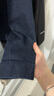 優(yōu)衣庫男裝女裝牛仔茄克/水洗產(chǎn)品外套夾克休閑481345 68 深藍色 M 曬單實(shí)拍圖