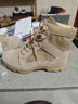強人冬季男棉靴3515羊毛保暖戶(hù)外作戰靴 新款沙漠棉靴 沙色 41 曬單實(shí)拍圖