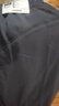 迪卡儂（DECATHLON）男童褲子春秋兒童寬松休閑褲中大童洋氣秋季 新黑色七分褲 M 14~15歲(161~172c) 曬單實(shí)拍圖