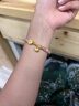 奢贊999足金胖福小金坨黃金手鏈女款桃花小蠻腰金坨坨太陽(yáng)石串珠手串 【足金】1.6-1.7g 太陽(yáng)石手鏈 曬單實(shí)拍圖