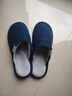 回力日系柔軟情侶棉拖秋冬家居室內保暖棉鞋男款HL0006藍色44-45碼 曬單實(shí)拍圖