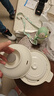 美的（Midea）電燉鍋1-2人電燉盅隔水燉鍋家用燕窩燉盅陶瓷燉湯盅電燉鍋嬰兒輔食小燉鍋煲湯電燉鍋電砂鍋煲湯鍋 1L 【1L=3碗 升級帶蒸籠】DZE1068 曬單實(shí)拍圖