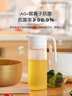 茶花 自動(dòng)開合油壺 廚房抗菌Ag+銀離子550ml 防漏嘴醬油醋料酒瓶子 曬單實(shí)拍圖