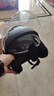 鳳凰（Phoenix）新國標A類(lèi)3C認證電動(dòng)車(chē)摩托車(chē)頭盔雙鏡片防霧防風(fēng)保暖啞黑 男女四季通用電瓶車(chē)3/4半盔冬季安全帽 曬單實(shí)拍圖