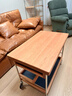 小半實(shí)木茶幾家用客廳小推車(chē)北歐簡(jiǎn)約風(fēng)小戶(hù)型可移動(dòng)折疊茶幾沙發(fā)邊幾 時(shí)光折疊小推車(chē)【櫻桃木】 曬單實(shí)拍圖