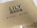 LILY夏新款女裝復古時尚條紋百搭休閑字母繡花通勤款寬松T恤 701棕色 S 曬單實拍圖
