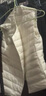 優(yōu)衣庫女裝高級輕型羽絨便攜式背心/輕暖便攜新款478576 478576/01乳白色 L 曬單實(shí)拍圖