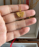中銀億金花絲蝴蝶黃金項鏈女古法足金吊墜掛墜生日中秋節禮物送女友老婆 古法花絲蝴蝶吊墜+足金鏈-活動(dòng)款【金重約5.2g】 曬單實(shí)拍圖