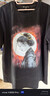 黑神話(huà)輪滿(mǎn)月夜短袖T恤 黑神話(huà)悟空官方周邊服飾 男女同款休閑 寬松款 L 曬單實(shí)拍圖