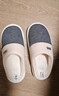 潔麗雅（Grace）棉拖鞋男士秋冬季室內防臭防滑居家保暖厚底踩屎感拖鞋男款冬天 曬單實(shí)拍圖