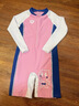 阿瑞娜（arena）連體長(cháng)袖及膝泳衣男女青少年兒童防曬保暖游泳衣 粉色(PNK)-連體長(cháng)袖及膝泳衣 130 （高125-135/胸圍61-67） 曬單實(shí)拍圖