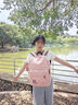 麥斯卡（Mesuca）迪士尼米奇雙肩包女式新款百搭休閑大容量旅行背包學(xué)生書(shū)包 粉色 曬單實(shí)拍圖