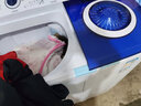 奧克斯（AUX）洗衣機半自動(dòng)雙缸雙桶小型波輪大容量宿舍租房家用脫水甩干分區洗滌老式強力去污以舊換新 19.5公斤【洗13+脫6.5｜全國聯(lián)保強勁動(dòng)力】 曬單實(shí)拍圖