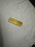 中國珠寶生日禮物足金9999黃金薄片金條5克AU9999金條金磚5g 曬單實(shí)拍圖