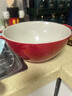 琺寶（staub）陶瓷碗大號沙拉碗家用甜品碗泡面湯碗面碗烘焙雙耳飯碗 25cm 櫻桃紅 曬單實(shí)拍圖