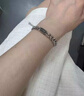 百年925純銀古巴手鏈潮男簡(jiǎn)單大方男生小眾男潮ins時(shí)尚百搭 16+5cm純銀古巴鏈 曬單實(shí)拍圖