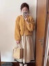 妃奧絨寬松黃色毛衣外套女2025新款秋冬季韓系慵懶風(fēng)針織開(kāi)衫高級感上衣 落日橘 M  【美式復古/毛茸茸/可愛(ài)毛衣】 曬單實(shí)拍圖