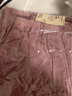 無(wú)印良品（MUJI）女式 彈力 燈芯絨 輕便直筒褲 褲子女款25年秋季女裝BE1Y5A5A 煙熏粉色 L (165/70A) 曬單實(shí)拍圖