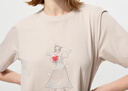 優(yōu)衣庫女裝UT Ai Yazawa印花短袖T恤475530 30 淺米色 L /160/88A 曬單實(shí)拍圖