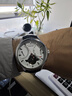 時(shí)光一百（TIME100）機械表國潮輕奢復古男士手表多功能飛輪機芯能量顯示皮帶商務(wù)男表 鋼色 曬單實(shí)拍圖