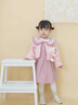 G.DUCKKIDS小黃鴨女童連衣裙秋冬小女孩公主裙兒童外套背心裙加絨加厚裙子 粉色 90 cm 曬單實拍圖