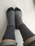 DFBK厚襪子男冬季中筒羊毛襪加絨加厚保暖冬天巨厚保暖吸汗長(cháng)筒絨襪 黃色 拼色 3雙 均碼 加絨加厚保暖中筒襪 曬單實(shí)拍圖
