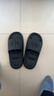 人本涼拖鞋男地板拖鞋女情侶居家浴室漏水速干拖鞋tx20001 黑色 44-45 曬單實(shí)拍圖