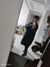 恩若凡特大號羽絨服女裝加肥加大胖妹輕薄200斤冬季胖m寬松加厚保暖中長 黑色 大碼均碼【建議90-200斤】 曬單實(shí)拍圖