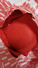 蕉內紅色計劃303A舒服蕾禮盒本命馬年女士?jì)纫滦愿欣俳z薄款文胸罩內褲 曬單實(shí)拍圖