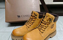 駱駝（CAMEL）【王俊凱同款】馬丁靴加絨鞋秋冬2025新款大黃靴戶(hù)外工裝登山靴 GE122W7757T 金黃色（男款） 44 曬單實(shí)拍圖