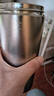 鎧斯純鈦真空隨行杯 保溫保冷水杯輕量居家通勤雙層鈦吸管杯蓋安全鎖 Ti3163鈦真空隨行杯600ml 曬單實(shí)拍圖