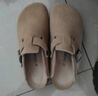 東園物作勃肯鞋男女同款包頭拖鞋秋冬情侶2025最新款時(shí)尚厚底休閑外穿拖鞋 沙色【軟木厚底+牛反絨】 37 【正碼】 曬單實(shí)拍圖