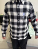 優(yōu)衣庫童裝男童女童法蘭絨格子襯衫長(cháng)袖襯衣薄外套上衣新款478132 09 黑色 120 曬單實(shí)拍圖