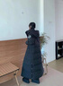 雪中飛超長(cháng)款羽絨服女長(cháng)過(guò)膝到腳踝2025年冬季新款中戲藝考加厚情侶外套 黑色 羽絨服 M 曬單實(shí)拍圖