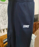 鴻星爾克（ERKE）童裝男女童長褲兒童24新品加厚針織長褲藍黑色150 曬單實拍圖