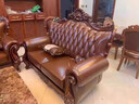 天地紅·家具歐式真皮沙發(fā)頭層牛皮高端客廳別墅大小戶(hù)型新款美式實(shí)木雕花家具 三人位【2.3米】 歐式雕花+橡木框架 曬單實(shí)拍圖