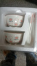 釉下彩可愛(ài)卡通碗碟套裝家用高顏值陶瓷碗筷盤(pán)餐具 2碗2勺 4件套 曬單實(shí)拍圖