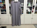 亂在江南休閑系帶純色棉麻連衣裙春秋新品親膚舒適紫色長(cháng)裙 紫色 L 曬單實(shí)拍圖