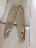 雪趣芙兒童卡其色西褲冰絲小學(xué)生校褲束腳淺卡其夏季松緊腰透氣校 2236【冰絲-束腳】卡其色長(cháng)褲-黃 120 曬單實(shí)拍圖